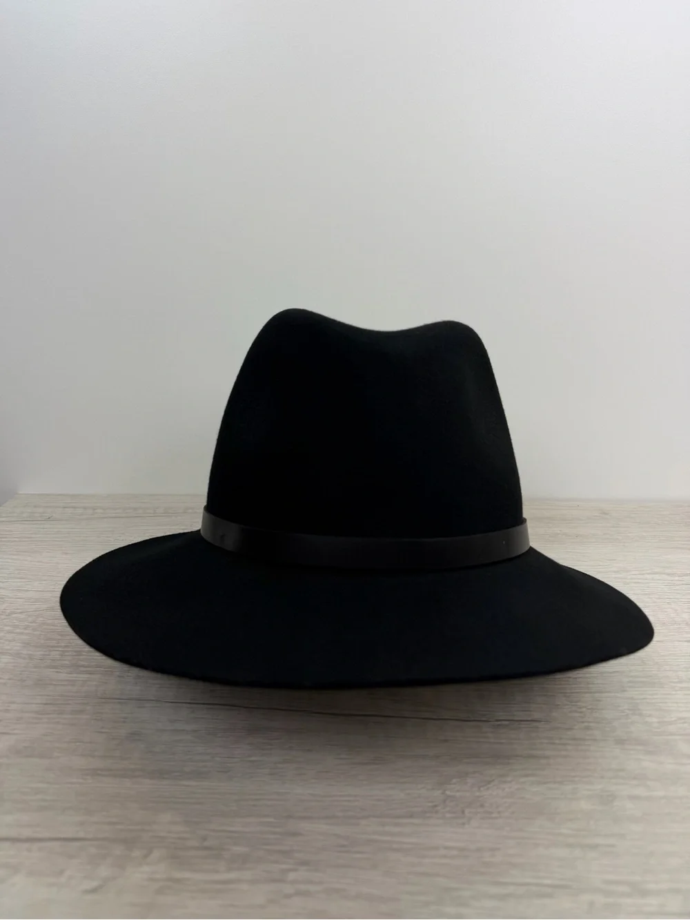 Rag & Bone Floppy Brim Wool Fedora Hat – Black